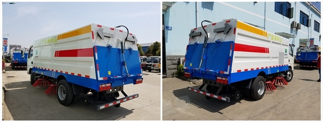 廠區(qū)清潔利器 干式道路掃路車與慶鈴5方洗掃車價(jià)格解析及防撞緩沖車的安全保障