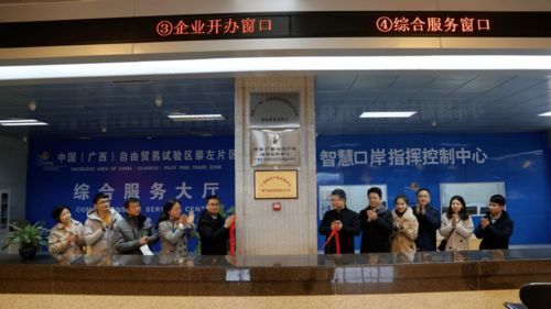 中國（廣西）自由貿易試驗區崇左片區代辦商標業務受理點揭牌成立，助力區域貨物進出口發展